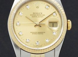 Rolex Datejust 36 16233 (2002) - Goud wijzerplaat 36mm Goud/Staal