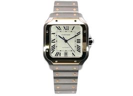 Cartier Santos W2SA0009 (2024) - Zilver wijzerplaat 40mm Staal