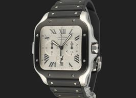 Cartier Santos WSSA0017 (2020) - White dial 43 mm Steel case