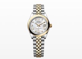 Rolex Lady-Datejust 279163 (2021) - Pearl dial 28 mm Gold/Steel case