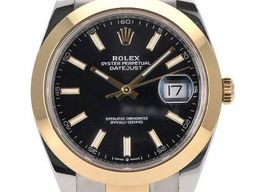 Rolex Datejust 41 126303 (2021) - Black dial 41 mm Gold/Steel case