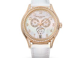Patek Philippe Annual Calendar 4948R-001 (2025) - Wit wijzerplaat 38mm Roségoud