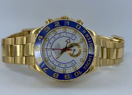 Rolex Yacht-Master II - (Unknown (random serial)) - White dial 44 mm Yellow Gold case