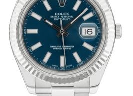 Rolex Datejust II 116334 (2015) - Blauw wijzerplaat 41mm Staal