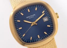 Patek Philippe Beta 21 3587-1 (1970) - Blue dial 43 mm Yellow Gold case
