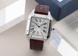 Cartier Santos Dumont WSSA0022 (Unknown (random serial)) - Silver dial 44 mm Steel case
