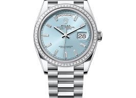 Rolex Day-Date 36 128396TBR (2025) - Blauw wijzerplaat 36mm Platina