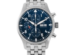 IWC Pilot Chronograph IW377717 (Unknown (random serial)) - Blue dial 43 mm Steel case