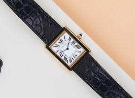 Cartier Tank Solo W1018755 (2009) - White dial 31 mm Yellow Gold case