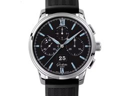 Glashütte Original Senator Chronograph Panorama Date 1-37-01-03-02-33 (2023) - Black dial 42 mm Steel case