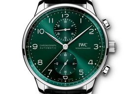 IWC Portuguese Chronograph IW371615 (2024) - Green dial 41 mm Steel case