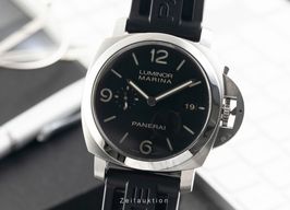 Panerai Luminor Marina 1950 3 Days Automatic PAM00312 (Onbekend (willekeurig serienummer)) - Zwart wijzerplaat 44mm Staal
