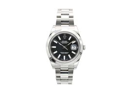 Rolex Datejust II 116300 (Unknown (random serial)) - Black dial 41 mm Steel case