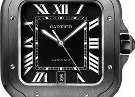 Cartier Santos WSSA0039 (2024) - Black dial 39 mm Steel case