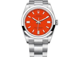 Rolex Oyster Perpetual 36 126000 (2023) - Rood wijzerplaat 36mm Staal