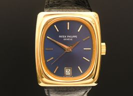Patek Philippe Beta 21 3603 (1985) - Blauw wijzerplaat 33mm Geelgoud
