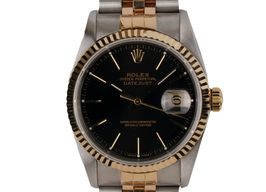 Rolex Datejust 36 16233 (1991) - Black dial 36 mm Gold/Steel case