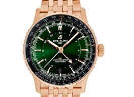 Breitling Navitimer GMT R32310251L1R1 (2025) - Green dial 41 mm Red Gold case