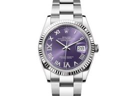 Rolex Datejust 36 126234 (2024) - Paars wijzerplaat 36mm Staal