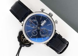 IWC Portofino Chronograph IW391019 (2012) - Blue dial 42 mm Steel case