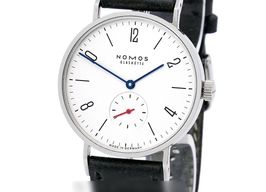NOMOS Tangente 33 122.S1 (2008) - Wit wijzerplaat 33mm Staal