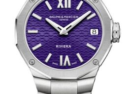 Baume & Mercier Riviera M0A10728 (2026) - Paars wijzerplaat 33mm Staal