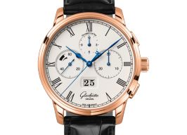 Glashütte Original Senator Chronograph Panorama Date 1-37-01-01-05-30 (2026) - Silver dial 42 mm Red Gold case