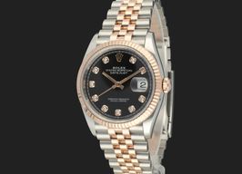 Rolex Datejust 36 126231 (2021) - Black dial 36 mm Gold/Steel case