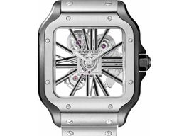 Cartier Santos WHSA0027 (2025) - Transparent dial 48 mm Steel case