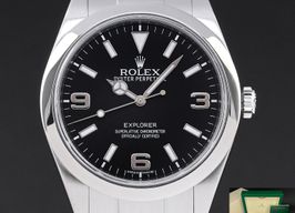 Rolex Explorer 214270 (2015) - Black dial 39 mm Steel case