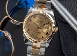 Rolex Datejust 36 116233 (Unknown (random serial)) - Gold dial 36 mm Gold/Steel case
