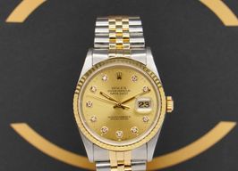 Rolex Datejust 36 16233 (1998) - Gold dial 36 mm Gold/Steel case