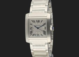 Cartier Tank Française WSTA0067 (2024) - Zilver wijzerplaat 31mm Staal