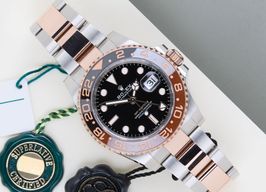 Rolex GMT-Master II 126711CHNR (2023) - Zwart wijzerplaat 40mm Goud/Staal