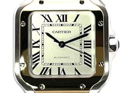 Cartier Santos W2SA0016 (2024) - Silver dial 35 mm Gold/Steel case