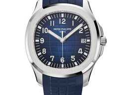 Patek Philippe Aquanaut 5168G-001 (2018) - Blauw wijzerplaat 42mm Witgoud