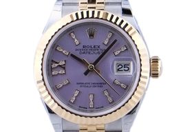Rolex Lady-Datejust 279173 (2018) - Purple dial 28 mm Gold/Steel case