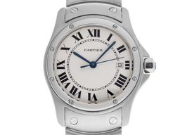Cartier Santos 1561.1 (2000) - White dial 30 mm Steel case