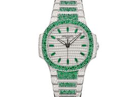 Patek Philippe Nautilus 7118/1453G-001 (2025) - Diamant wijzerplaat 35mm Witgoud