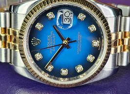 Rolex Datejust 36 116233 (Unknown (random serial)) - Blue dial 36 mm Gold/Steel case