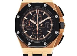 Audemars Piguet Royal Oak Offshore Chronograph 26401RO.OO.A002CA.01 (Onbekend (willekeurig serienummer)) - Zwart wijzerplaat 44mm Roségoud