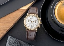 Blancpain Villeret 1185-9418 (Unknown (random serial)) - White dial 34 mm Yellow Gold case