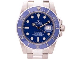 Rolex Submariner Date 116619LB (2018) - Blue dial 40 mm White Gold case