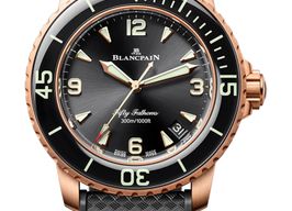 Blancpain Fifty Fathoms 5010-36B30-B64 (2024) - Black dial 42 mm Red Gold case