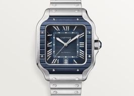 Cartier Santos WSSA0048 (2024) - Blauw wijzerplaat 40mm Staal