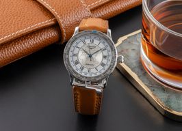 Longines Lindbergh Hour Angle L2.610.4 (Unknown (random serial)) - Silver dial 38 mm Steel case