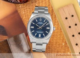 Rolex Oyster Perpetual 126000 (2020) - Turquoise dial 36 mm Steel case