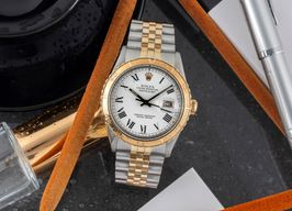 Rolex Datejust Turn-O-Graph 16253 (1979) - White dial 36 mm Gold/Steel case
