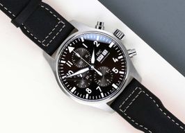 IWC Pilot Chronograph IW377713 (2017) - Bruin wijzerplaat 43mm Staal