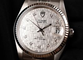 Tudor Prince Date 74034 (2017) - Zilver wijzerplaat 34mm Staal